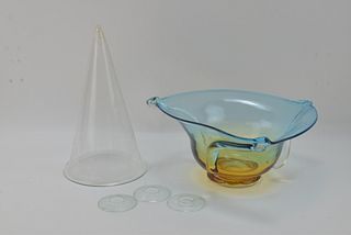 ART GLASS BOWL AND MORE