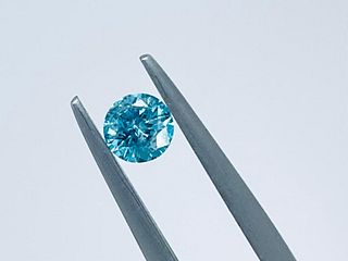 DIAMOND 0.35 CT FANCY INTENSE BLUE - I1 - C20403-1