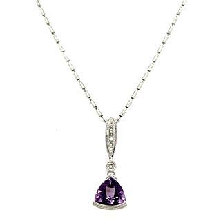 CREWER WITH AMETHYST AND DIAMONDS - PND30410