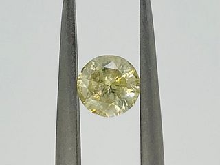 DIAMOND 0.55 CTS FANCY GREENISH YELLOW - I2 - F20801-30