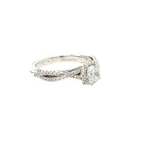 WHITE GOLD RING 3.68 GR WITH DIAMONDS - A2464