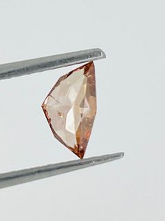 DIAMOND 0.66 CTS FANCY BROWN INTENSE ORANGE - SI3 - "CADILLAC" CUT - LASER ENGRAVED - C21017-25