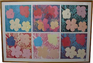 Andy Warhol "Flowers Litho w/ Foundation Stamp
