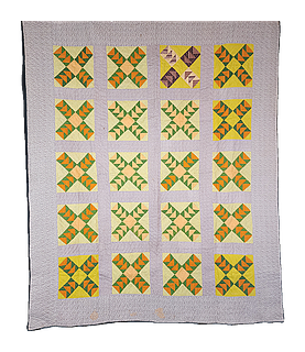 Antique c1870 Flying Geese Quilt