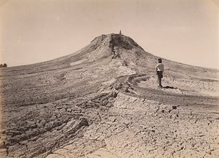 BURMA. Minbu, Burma. The Large Mud Volcano. c1880