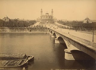 FRANCE. Le Pont d Iena and the Trocadero. Paris. c1880