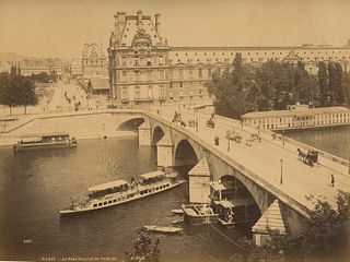 FRANCE. Le Pont Royal and the Tuileries. Paris. c1880