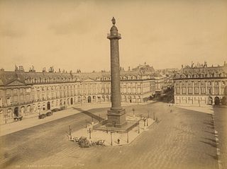 FRANCE. La Place Vendome and Column, Paris. c1880