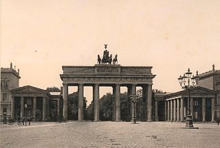 GERMANY. The Brandenburg Gate, Berlin. c1870