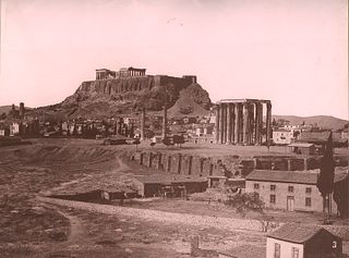 GREECE. Panorama of Athens. c1880