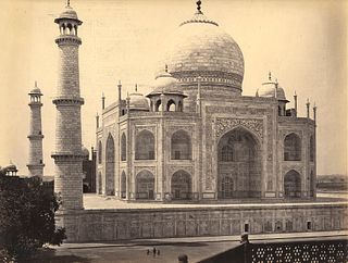 INDIA. Agra. The Taj from the Corner of the Quadrangle. C1865