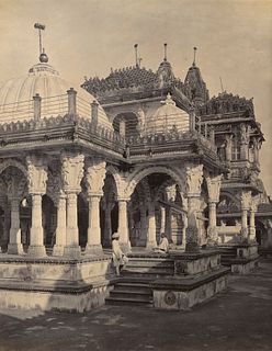 INDIA. Ahmedabad Jain Temple. C1875.