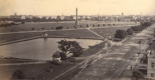 INDIA. Calcutta, General View from the Museum. c1870.