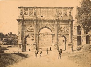ITALY. Arch of Constantine, Rome. c1880