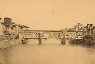 ITALY. Ponte Vecchio, Florence. c1880