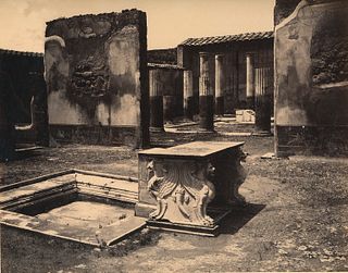 POMPEII.  3 photographs of the Ruins of Pompeii. c1880