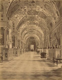 VATICAN CITY. Six photographs of the Interior of the Vatican. c1880