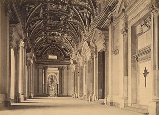 VATICAN CITY.  Six photographs of the  Interior of the Vatican. c1880