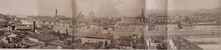 ITALY. Panorama of Florence. c1880