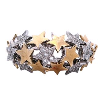 Kinetic Stars Ring in 14k Gold with Diamonds
