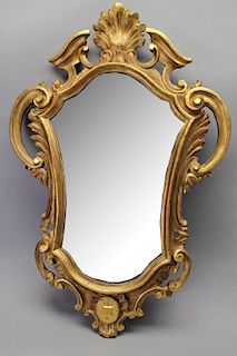 Antique Gilt/Carved Wooden Italian Mirror
