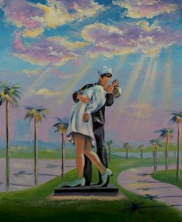 20th C Painting of the "Unconditional Surrender"