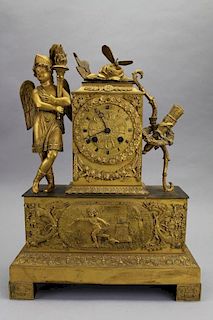 Antique Figural French Empire Clock (as is)