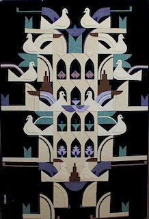 Vintage, Doves of Peace Wall Hanging, Signed