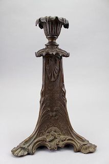 Antique Bronze Candlestick