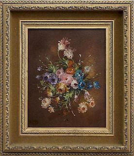 Early 20th C. Signed Floral Still Life