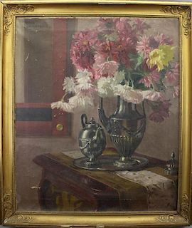 Lena Bauernfeind (1875 - 1953) "Chrysanthemums"