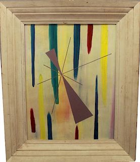 Modernist Geometric Abstraction, Signed "DH '57"