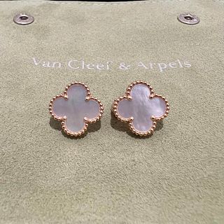Van Cleef & Arpels Vintage Alhambra Earrings |18K Rose Gold | Mother-of-Pearl