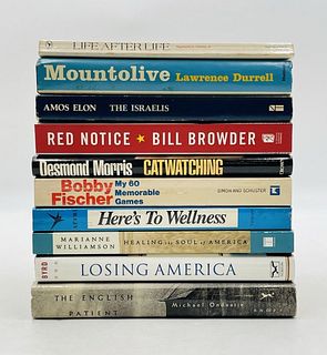 10 Books including: Losing America, Red Notice, The English Patient, Mount Olive &+