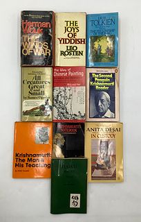 Set of 10 Books including, The Fellowship of the Ring by J.R.R. Tolkien, and More.