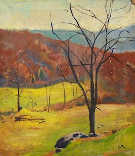 E. Robinson Signed New York Landscape