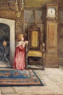 Annie Poulter (UK, fl. 1884) Interior Scene
