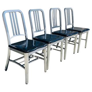 Set of 4 Aluminum Chairs by Goodform, Circa 1950s