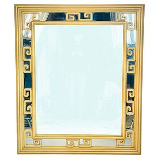 Large Wall Mirror with Greek Key Design