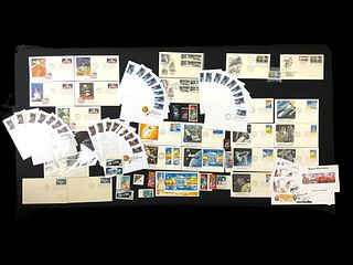 Group of NASA Space Exploration First Day Issue Covers and Stamps