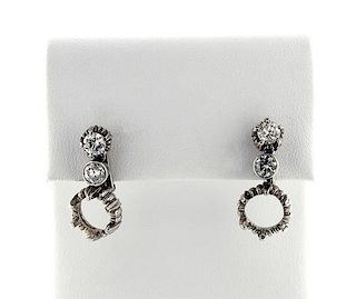 Platinum Diamond Earrings Settings