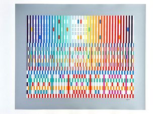 YAACOV AGAM 'THANKSGIVING' (LIGHT)' SERIGRAPH, SIGNED & NUMBERED, PUBLISHER COA