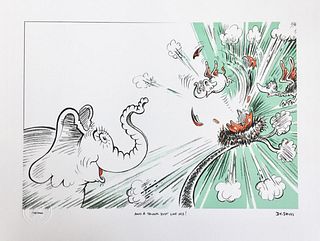 DR. SEUSS 'AND A TRUNK JUST LIKE HIS!' SIGNED & NUMBERED