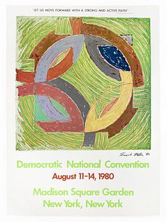 FRANK STELLA, DEMOCRATIC NATIONAL CONVENTION 1980 SIGNED (POLAR COORDINATE IV 1980)
