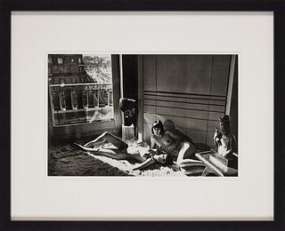 Helmut Newton, Mannequins Quai d'Orsay 1, 1977 - Hand Signed