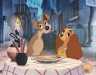 DISNEY LADY AND THE TRAMP SERICEL LIMITED EDITION ANIMATION ART CEL BELLA