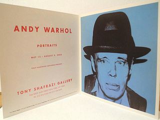 Andy Warhol Portraits Tony Shafrazi 2005 Invitation Card