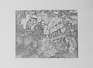 Charles Bragg "Ready CB" signed and numbered etching