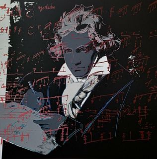 Andy Warhol Beethoven 391 Sunday B Morning Le Serigraph