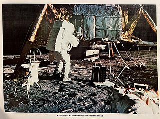 Nasa, Astronaut At Quadrant Ii On Descent Stage